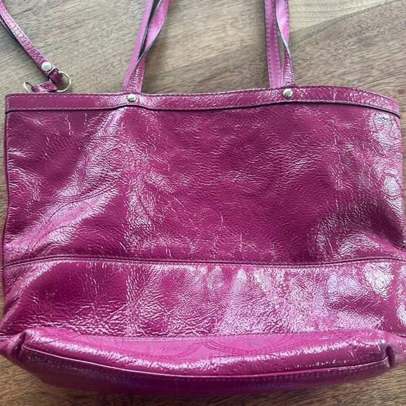 Coach Deep Raspberry Handbag - Picture 2 of 4